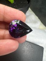 เพชร Cz Amethyst   ขนาด 18x23 mm weight น้ำหนัก 39 carats กะรัต แพซ CZ รัสเซีย เนื้อแข็ง พลอย cubic zirconia(1 เม็ด ) แพซ พลอย LAB MADE 100%