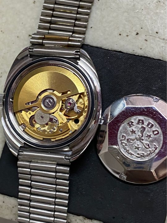rado-diastar-25-jewels-automatic-ตัวเรือนคาไบรท์-นาฬิกาผู้ชาย-นาฬิกามือสองของแท้