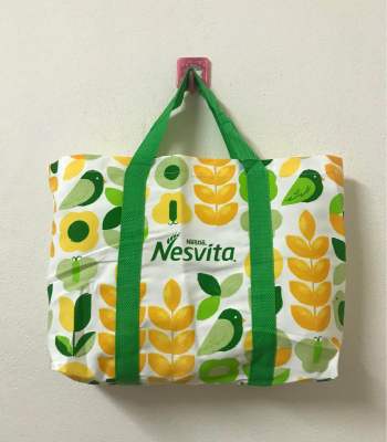 กระเป๋าผ้าช็อปปิ้ง Nesvita ขนาด 40x26x9 cm.