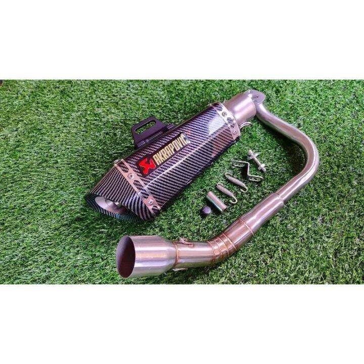 HONDA CLICK 125i/150 V1/V2/V3 AKRAPOVIC CARBON FULL SET WITH SILENCER ...