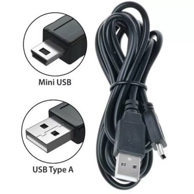 สายชาร์จกล้องติดรถยนต์ Mini USB ( V3 ) สีดำ ความยาว1เมตร