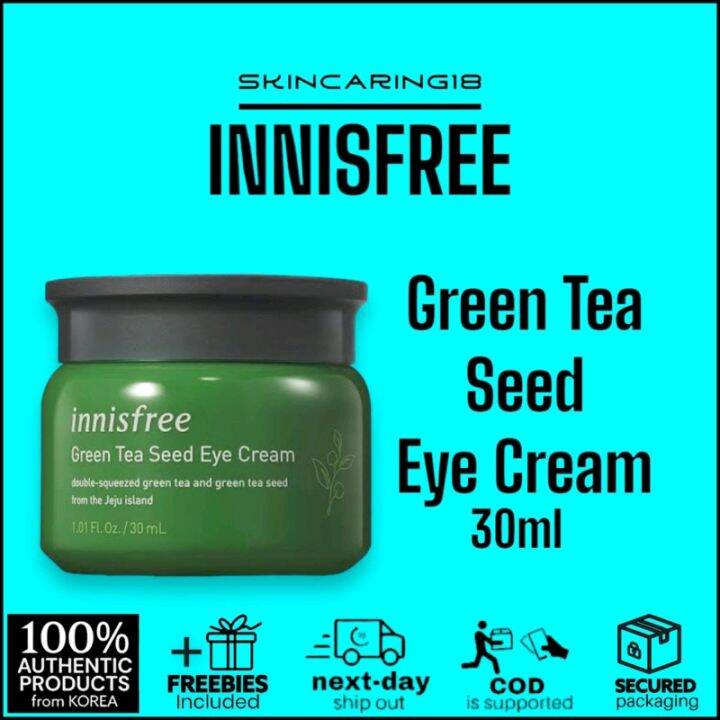 INNISFREE Green Tea Seed Eye Cream 30ml By SkinCaring18 Lazada PH
