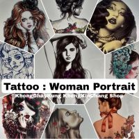 Tattoo woman portrait TATTOO ลายผู้หญิง เท่ห์ สวยหวาน ติดแน่น