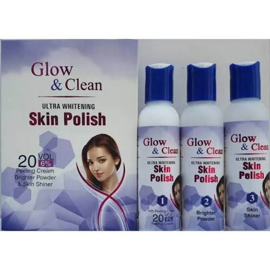 Glow & Clean Ultra Whitening Skin Polishผลิตภัณฑ์ขัดและลอกผิว 3ขั้นตอน