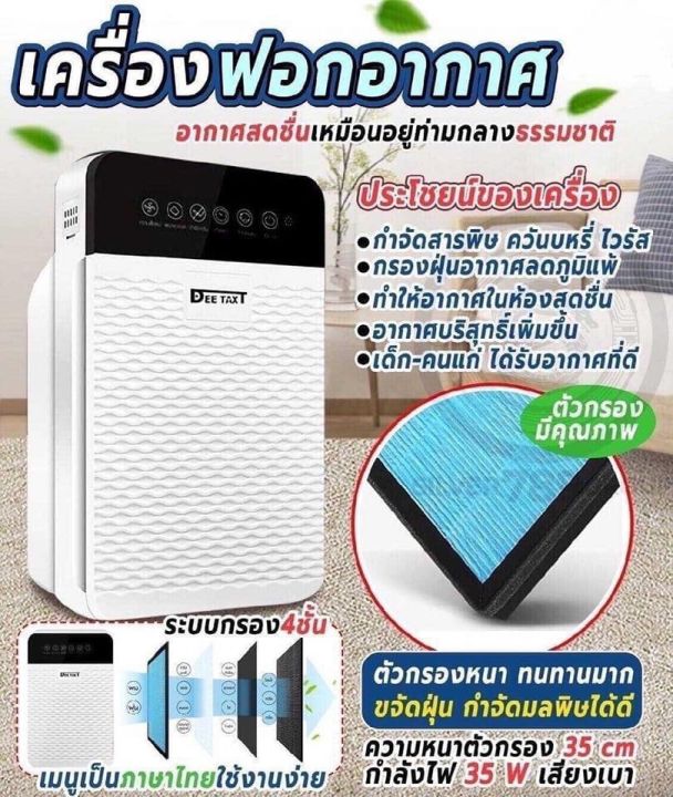 เครื่องฟอกอากาศ-ฝุ่นpm2-5-deetaxt-เครื่องฟอกอากาศ-ป้องกันฝุ่น-กรองอากาศ