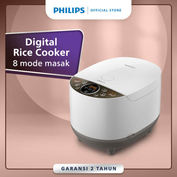 PHILIPS Digital Rice Cooker HD4515/33 Magic Com 1.8L Putih / White