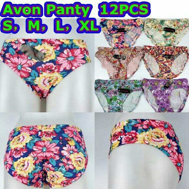 AVON panty flowers Women's underwear 1dozen=12pcs Lazada PH
