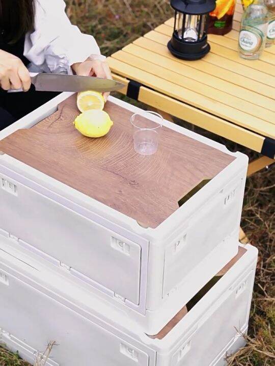 Outdoor storage box Side door camping box Multifunctional five door folding box Car storage box