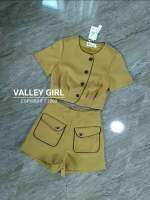 》Valleygirls《 ชุดเซท ขาสั้น สีมะนาว