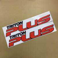 ?TJ.สติกเกอร์งานตัดคอม TRITON POUS ติดรถ มิตซู ไทรทัน สติกเกอร์สะท้อนแสง (ขนาด 7.5×38.5cm) ราคาแพ็คคู่ 2ชิ้น