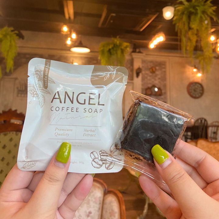 สครับขัดผิว-สบู่แองเจิ้ล-angel-coffee-soap