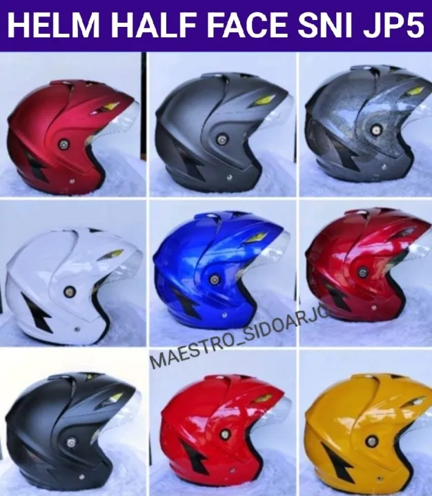 Helm Half Face HMR M&G VENUS JP5 Ukuran XL SNIHelm Dewasa Murah