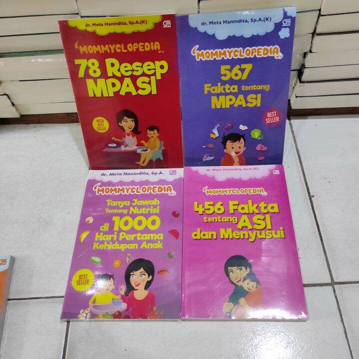 Paket 4 Buku Mommyclopedia 78 Resep Mpasi 567 Fakta Tentang Mpasi Tanya Jawab Tentang