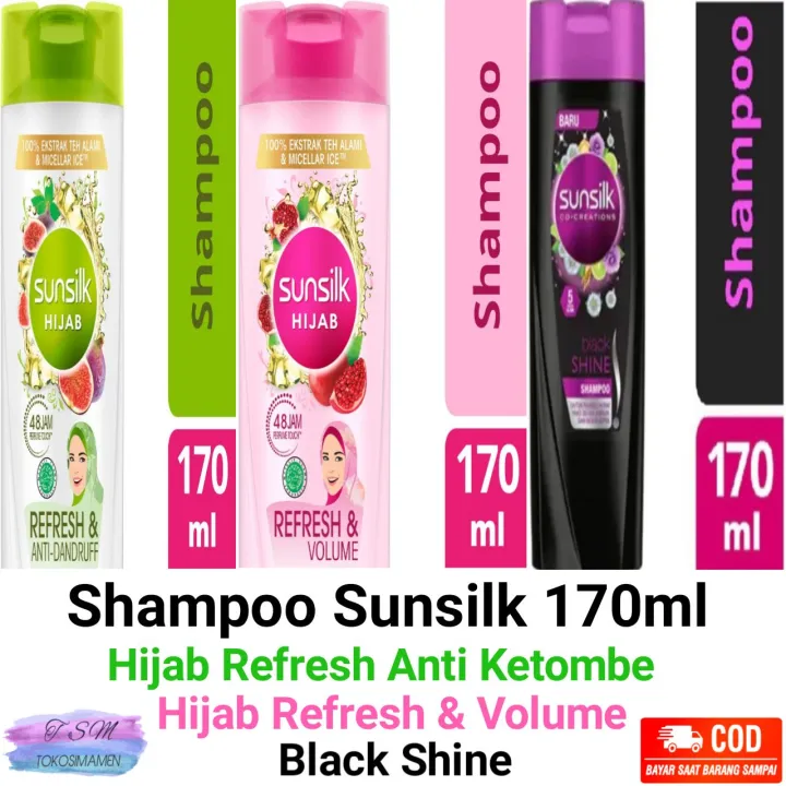Sunsilk Shampoo Anti Ketombe 170ml | Sunsilk Shampoo Hijab Anti Ketombe Refresh And Anti Dandruff 170 ml | Sunsilk Shampoo Murah | Lazada Indonesia