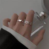 Tiny.c แหวน แบบหัวใจ แหวนโลหะผสม สุดฮิต แฟชั่น เครื่องประดับ พร้อมส่งจากไทย rings