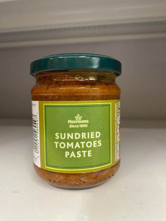 Sundried Tomato Paste Morrisons Brand 185g ผลิตภัณฑ์ ซอสมะเขือเทศ