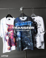 URTHE - เสื้อยืด แขนสั้น OVERSIZE พิมพ์ลายเต็มตัว รุ่น TRANSFER OCT