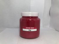 สีไมก้าแดงไชน์เรด ขนาด 50 กรัม (Shine Red)