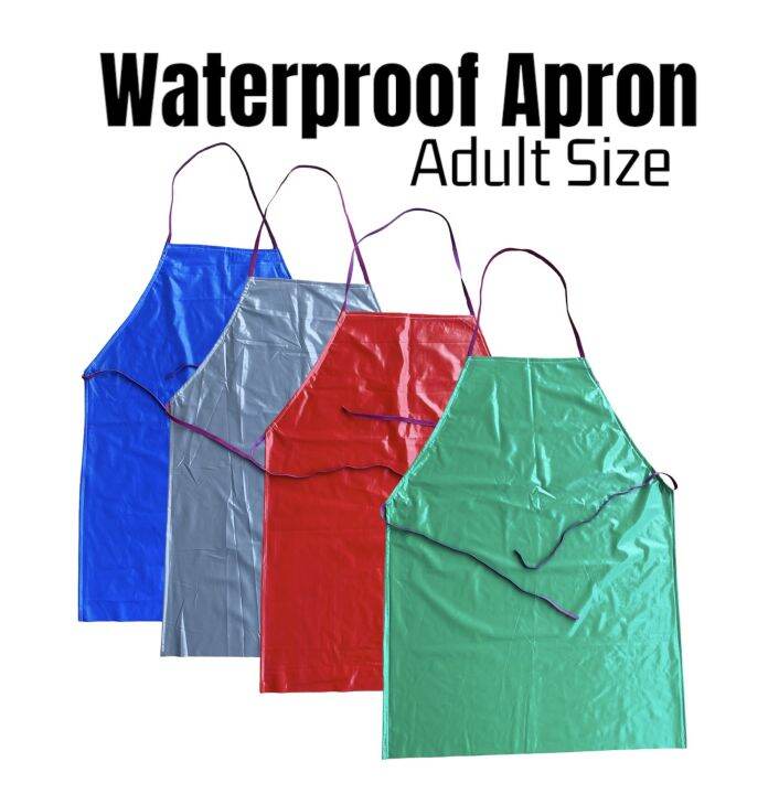 PVC Apron Waterproof & Rubberized Kitchen / Meat Seller Apron