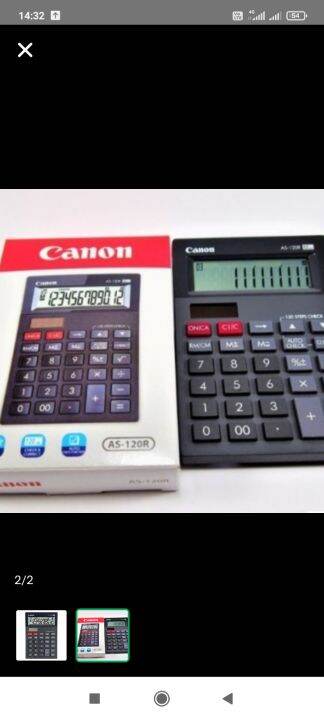 KALKULATOR CHECK & CORRECT CANON AS-120R CALCULATOR ORIGINAL | Lazada ...