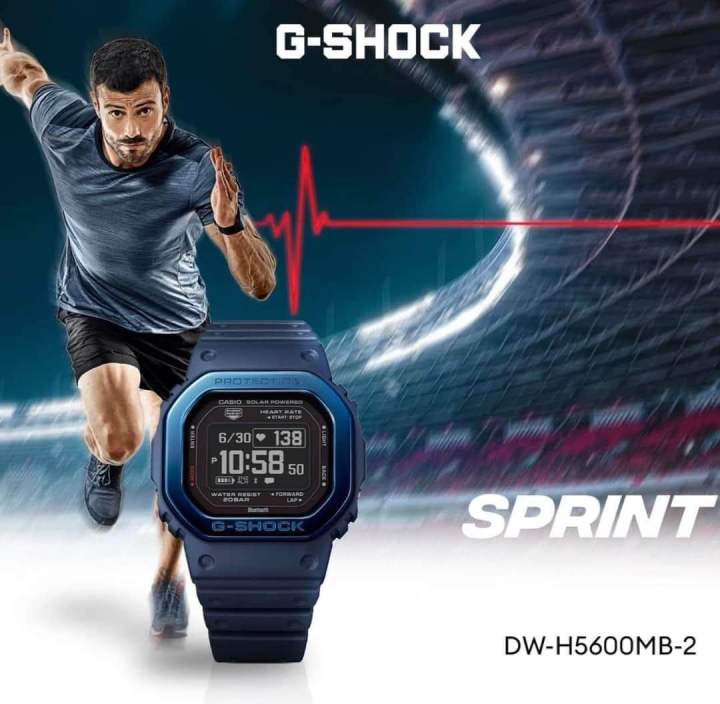 Original Marco Casio G-Shock DW-H5600MB-2DR G-SQUAD Smartwatch Unveiled  with Polar Technology Equipped With a Heart Rate Monitor and Bioplastic  Case Blue Resin Strap Official Warranty Lazada