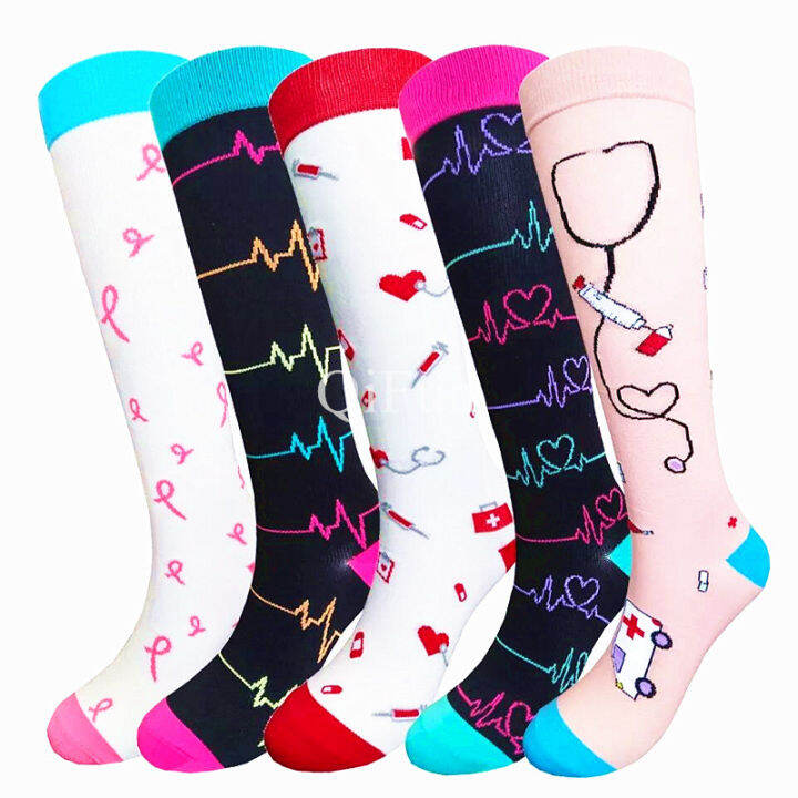 58 Styles Compression Socks Women Medical Nursing Stockings 2030mmHg