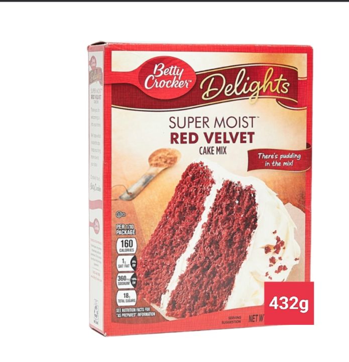 Betty Crocker Super Moist Red Velvet Cake Mix 432g Lazada Ph