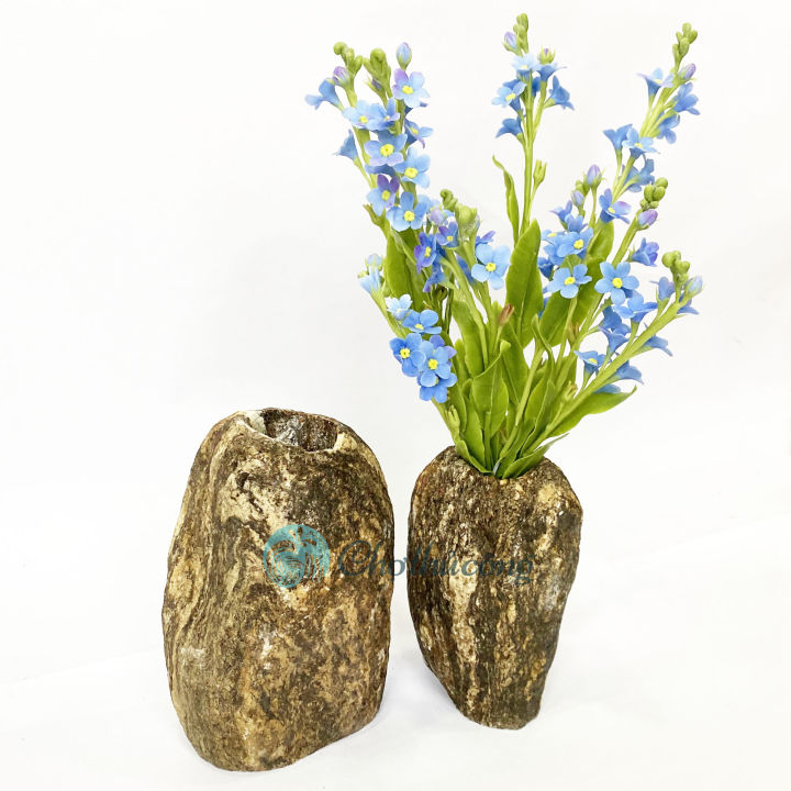 Lọ hoa đá tự nhiên dùng làm bình hoa decor, bình cắm hoa - Chậu đá ...