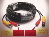 สายต่อกล้องวงจรปิด CCTV cable ยาว 50 เมตร แบบสำเร็จรูปมีหัว BNC &amp; DC CC010C(Black) (0386)