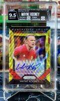 Wayne Rooney ⚽️ การ์ดฟุตบอล ลายเซ็น ✍️ Manchester United ?? เวนย์ รูนี่ย์ PRIZM Gold Wave แมนยู HGA AUTOGRAOH GRADED 10