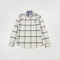 H.LOOSE , plaid off-white  men shirt