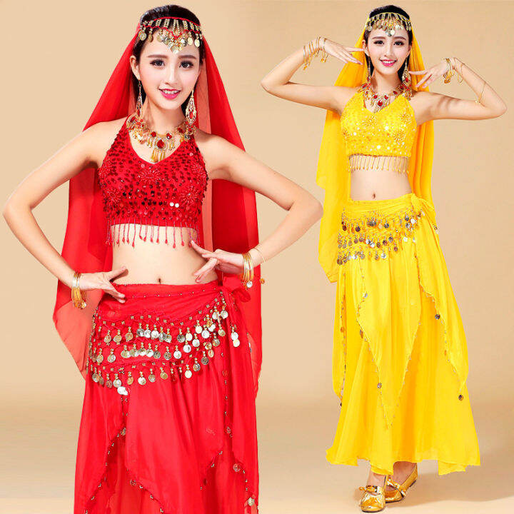 Belly Dance Costume Set New Indian Dance Performance Costumes Tianzhu ...