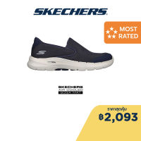 Skechers สเก็ตเชอร์ส รองเท้าผู้ชาย Men GOwalk 6 Requisite Walking Shoes - 216623-NVY Air-Cooled Goga Mat Comfort Pillar Technology, Machine Washable, Ortholite, Ultra Go