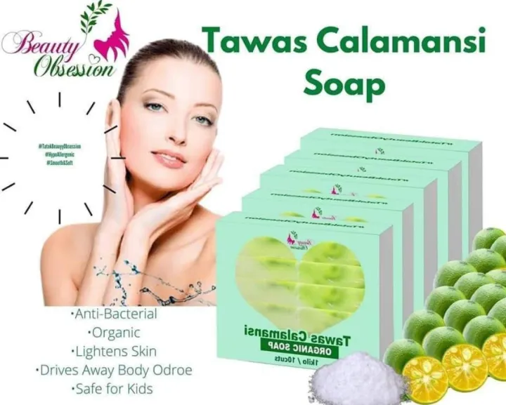 Authentic Tawas Calamansi Organic Soap 100 Safe For Kids Teens