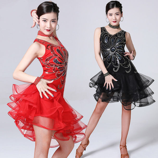 Modern Dance Performance Dress Mesh Sequin Dance Dress | Lazada