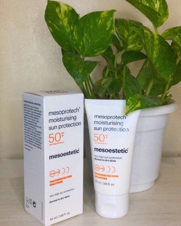 Moisturising sun protection spf 50 mesoestetic 50ml tinted sunscreen