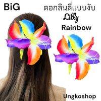 [พร้อมส่งทันที] กิ๊ฟ ดอกลิลลี่(lilly) กล้วยไม้แคทลียา,, กิ๊ฟงับมือเสือ กิ๊ฟดอกไม้ เครื่องประดับแฟชั่น ทองกวาว ชุดไทย ✅จัมโบ้ ใหญ่สะใจ7นิ้ว