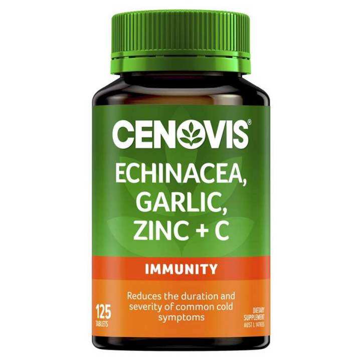 Viên uống tăng sức đề kháng Cenovis Echinacea Garlic Zinc & C 125