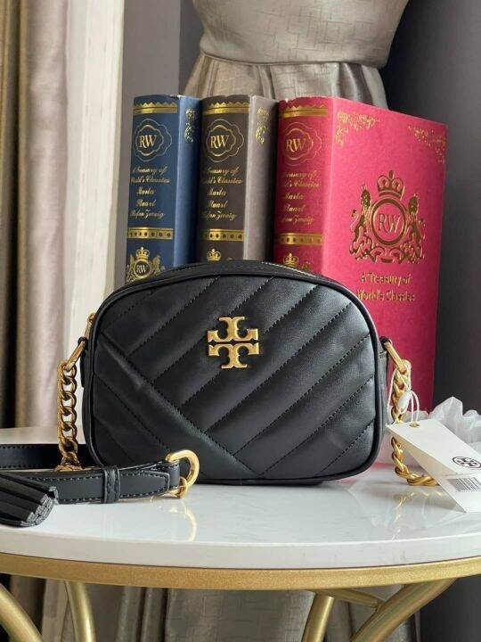 Tory Burch KIRA CHEVRON SMALL CAMERA BAG Lazada.co.th