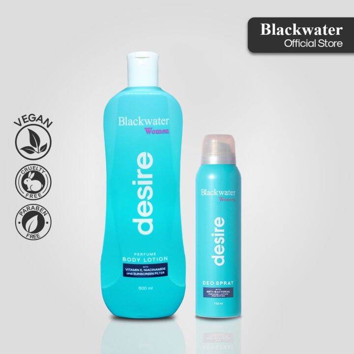 Blackwater Desire Lotion and Deo SprayBundle Lazada PH