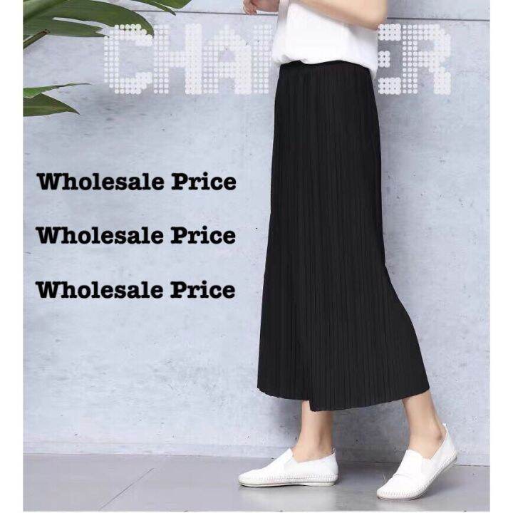 Korea Style Fashion Pleated Pant Fit to Plus Size DE 786 Lazada