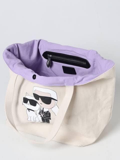 Totes bags Karl Lagerfeld - K/Ikonik Karl and Choupette tote bag - 29KW3078