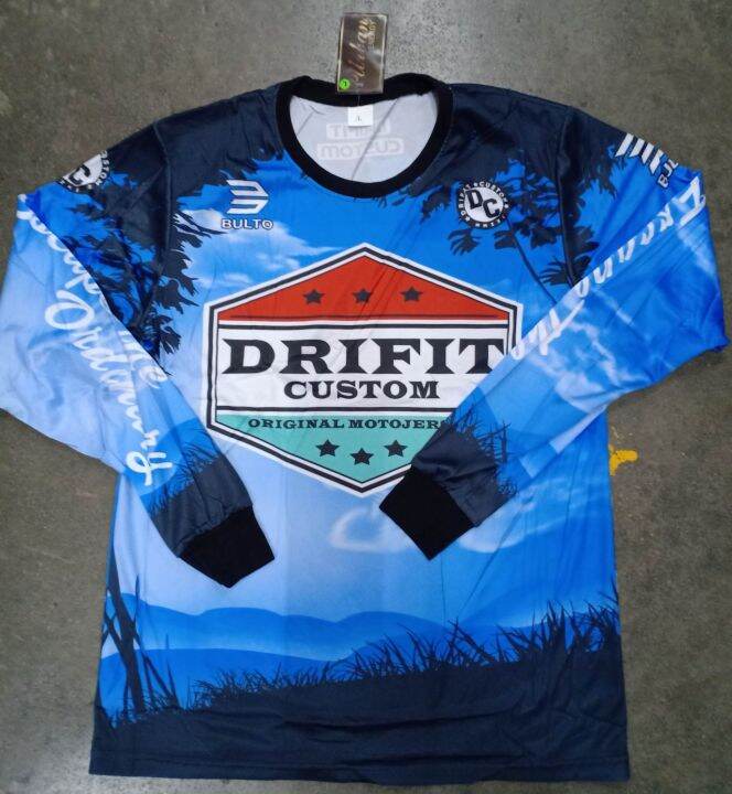 DRIFIT CUSTOM MOTORCYCLE JERSEY LONGSLEEVE IN FULL SUBLIMATION PRINT