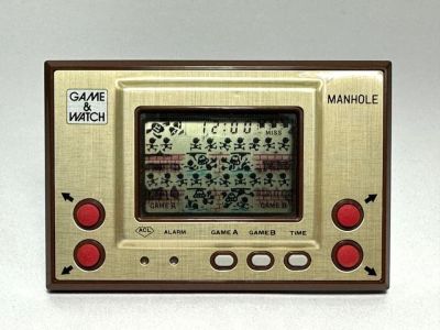 Manhole Game &amp; Watch (nintendo) (gold)[MH-06]  เกมกด คนข้ามสะพาน