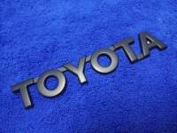 TJ โลโก้ตัวหนังสือ TOYOTA สีดำ 15.5×2.5cm 1ชิ้น