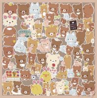 พร้อมส่ง!! สติ๊กเกอร์ลายริลัคคุมะ สุดน่ารัก สติ๊กเกอร์กันน้ำRilakkuma เซต60ชิ้น