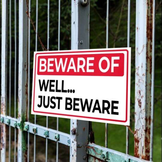 Beware Sign Signage | Lazada PH