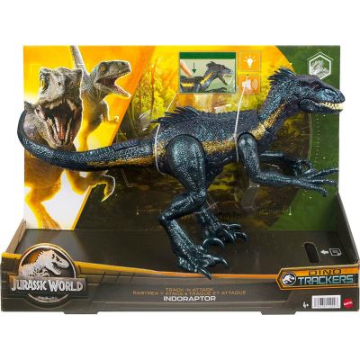 Jurassic World Track n Attack Indoraptor ฟิกเกอร์ไดโนเสาร์ จูราสสิคเวิลด์ อินโดแร็ปเตอร์ มีเสียง มีไฟ รุ่น HKY11