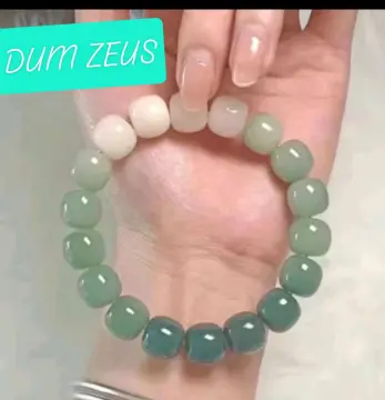 Grade A 100% Natural Green Jade Jadeite LuckyLotus Beads Bracelet | eBay