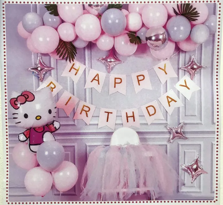 Happy Birthday Complete Package Set (Hello Kitty Pink Theme ...